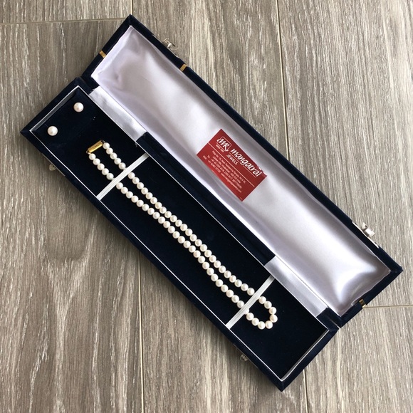 Mangatrai Jewelry - NWT Genuine Pearl Necklace & Earring Set